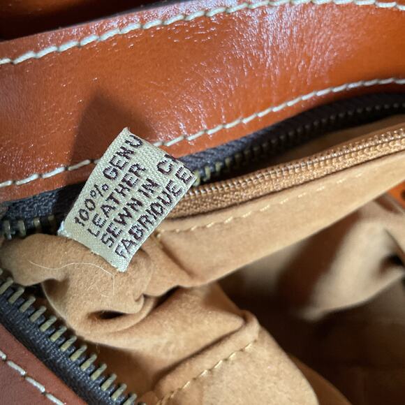 Patricia Nash Brown Leather Satchel Shoulder Bag Tote Purse Women’s Medium - Picture 8 of 14